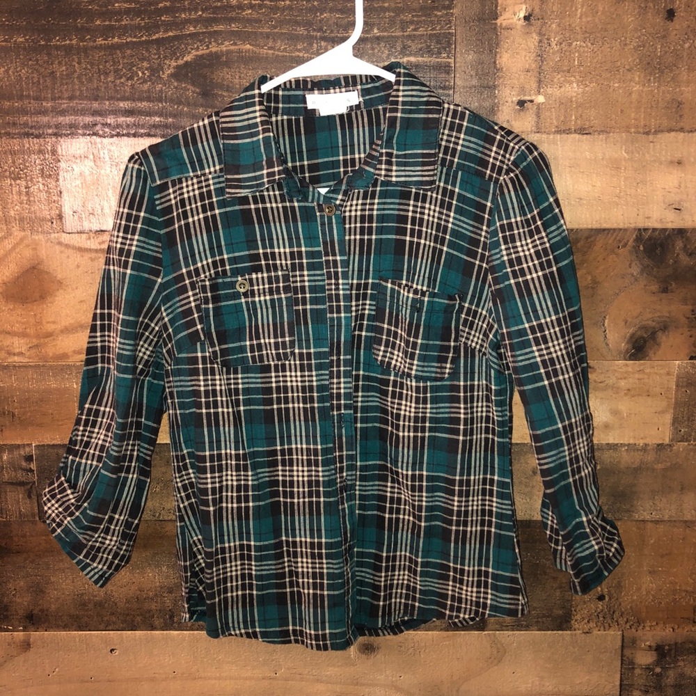 Plaid button up
